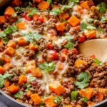 Ground Beef and Sweet Potato Skillet 1