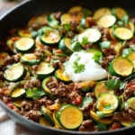 Healthy Zucchini Beef Stir-Fry
