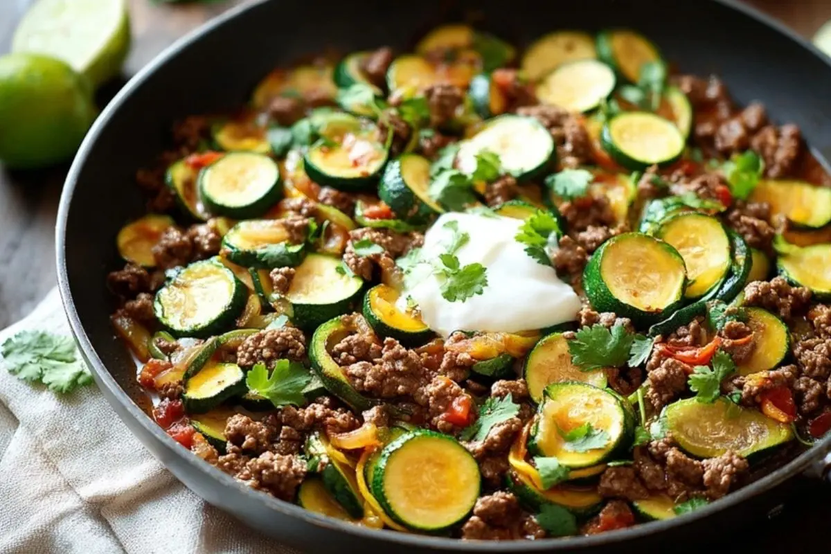 Healthy Zucchini Beef Stir-Fry