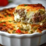 High Protein Low Carb Philly Cheesesteak Casserole 1