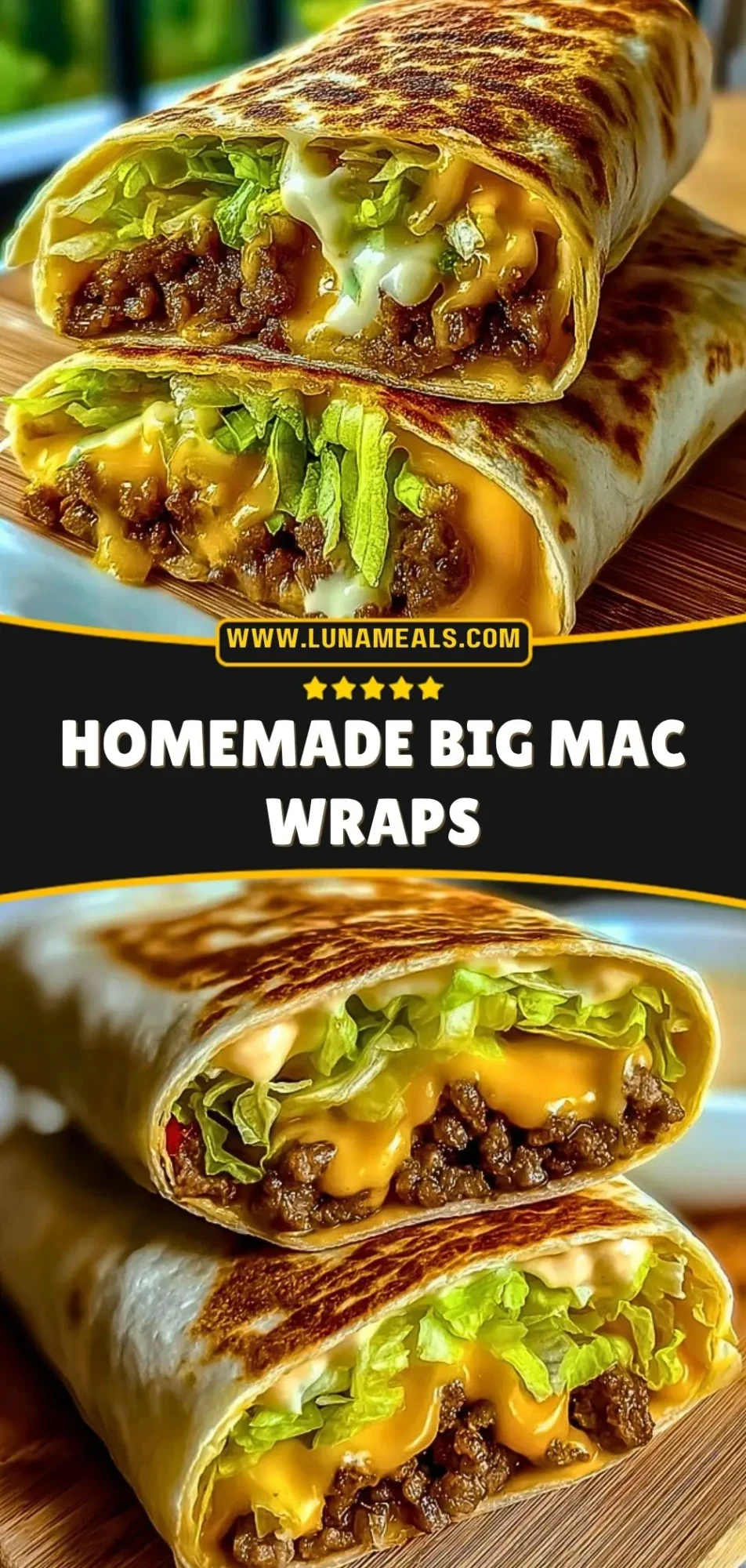 Homemade Big Mac Wraps Pin 2