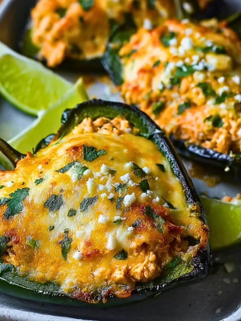 Homemade Chicken Stuffed Poblano Peppers 2
