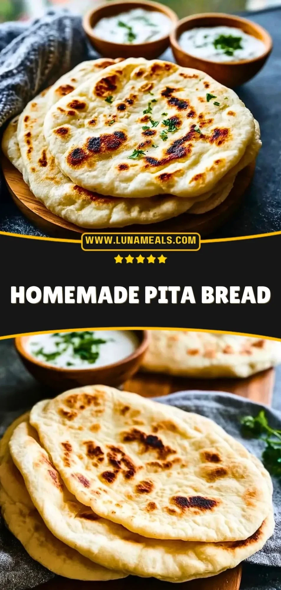 Homemade Pita Bread Pin 2