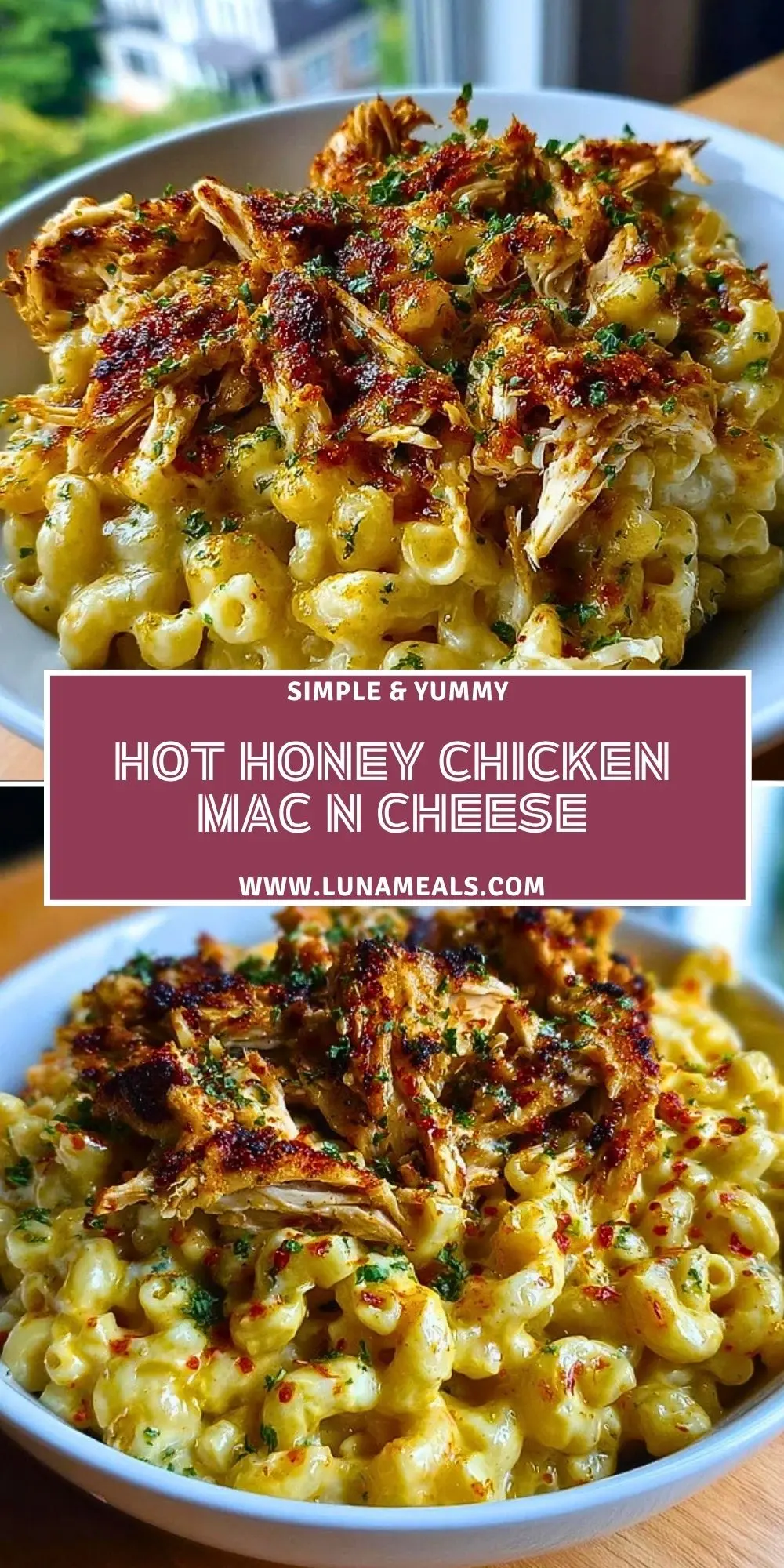 Hot Honey Chicken Mac n Cheese Pin 1