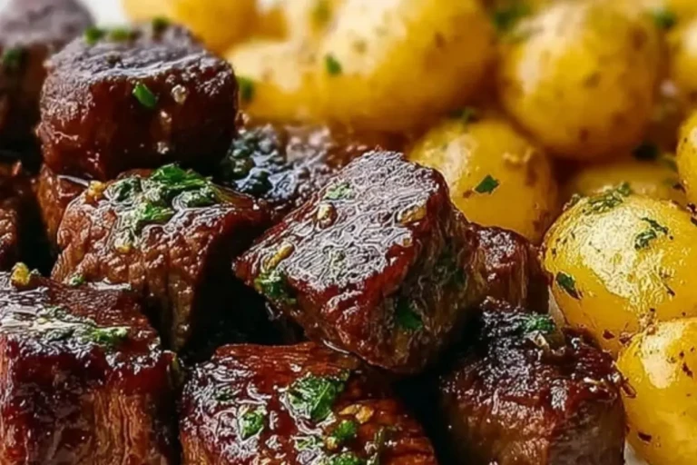Irresistible Garlic Butter Steak Bites & Potatoes