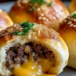 Irresistible Garlic Parmesan Cheeseburger Bombs 1
