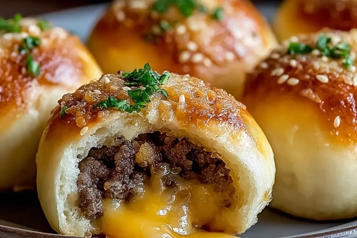 Irresistible Garlic Parmesan Cheeseburger Bombs 1