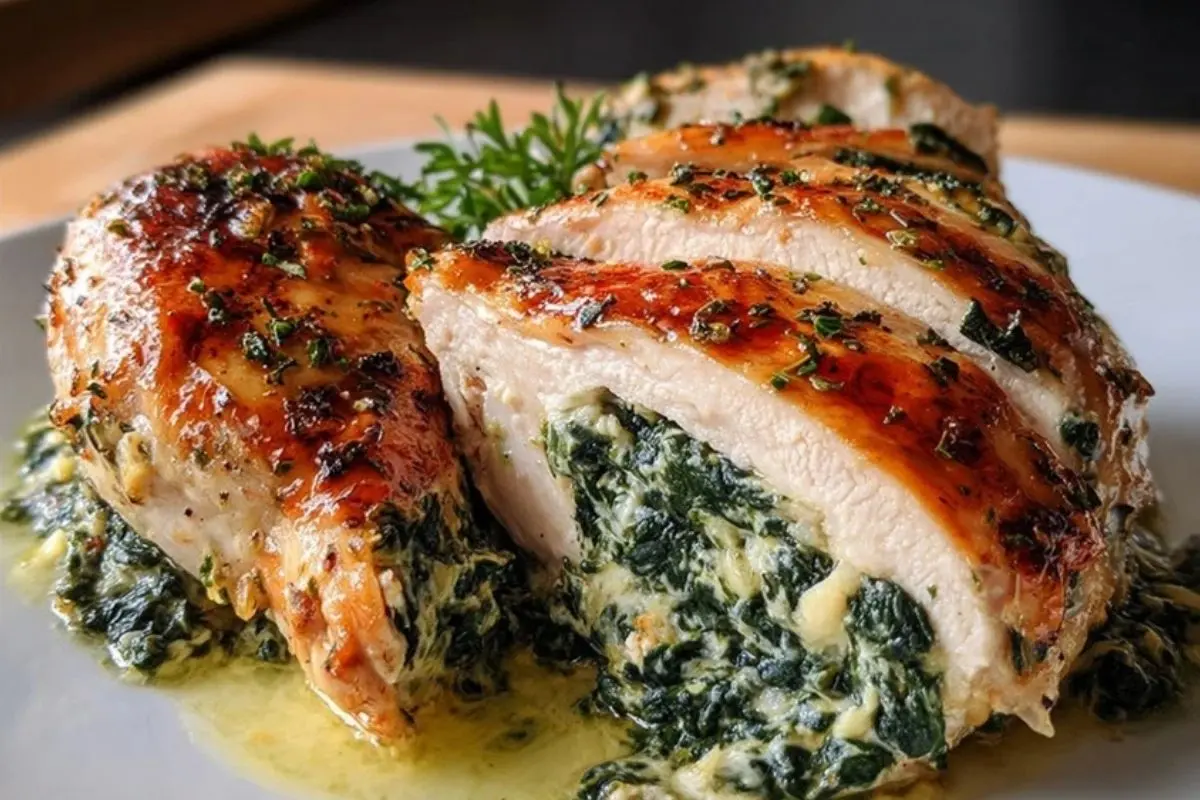 Irresistibly Delicious Spinach Stuffed Chicken