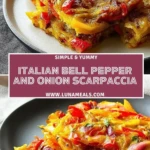 Italian Bell Pepper and Onion Scarpaccia Pin 1