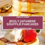Jiggly Japanese Soufflé Pancakes Pin 1