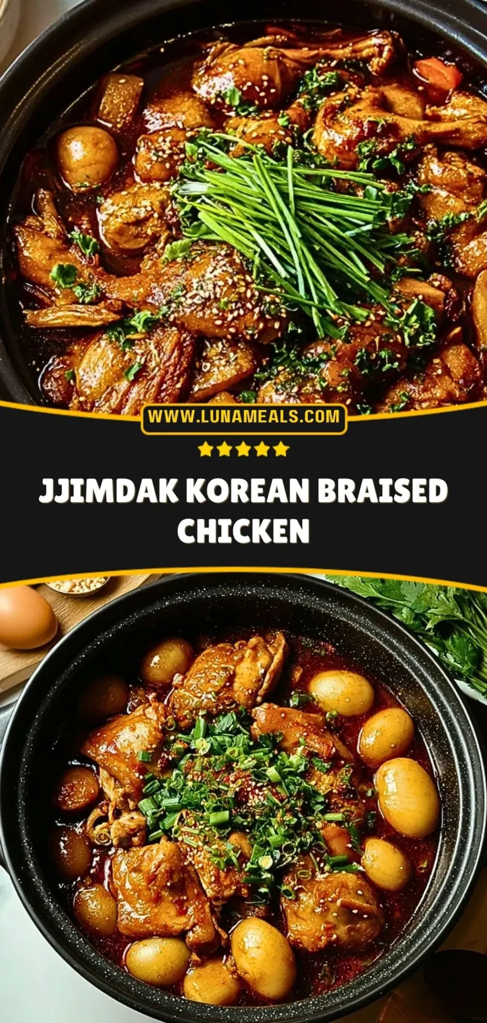 Jjimdak Korean Braised Chicken Pin 2