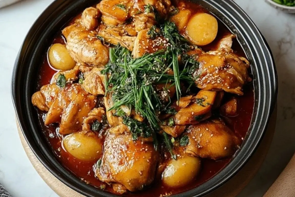Jjimdak Korean Braised Chicken