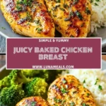 Juicy Baked Chicken Breast Pin 1
