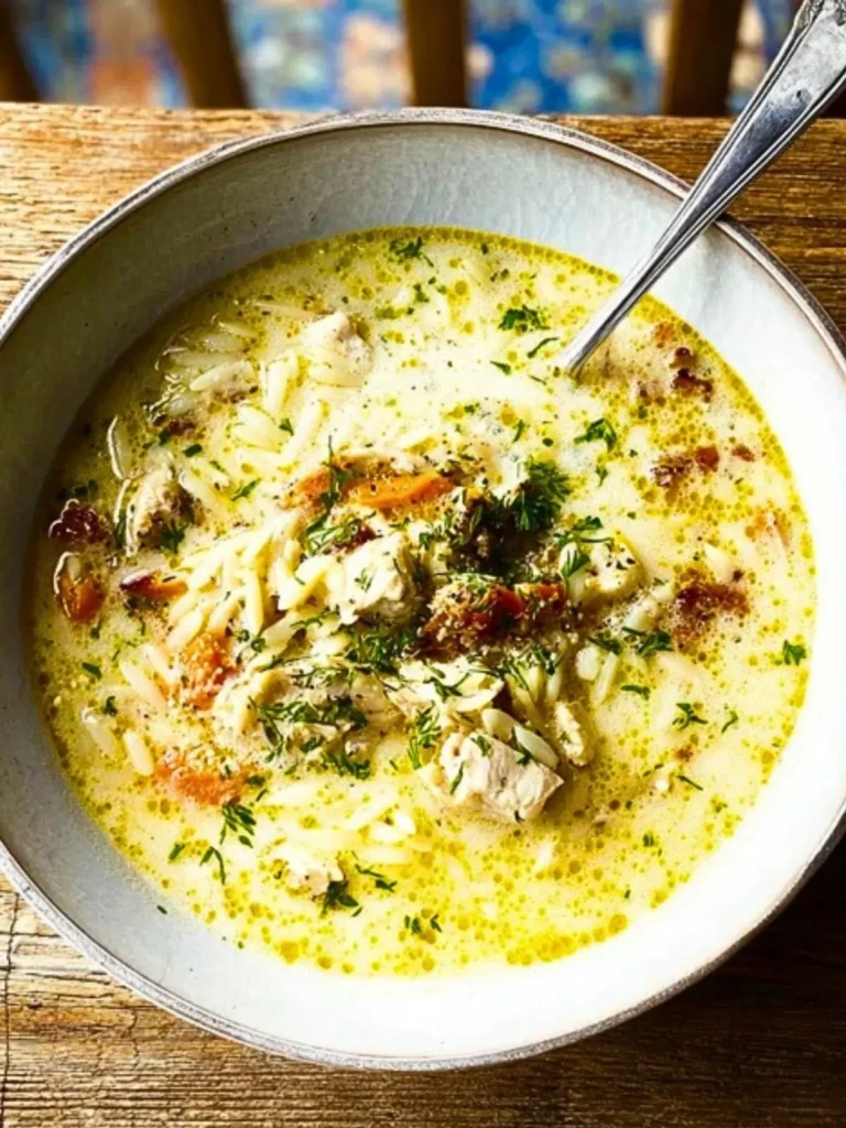 Lemony Chicken Orzo Soup (1)
