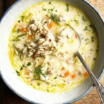 Lemony Chicken Orzo Soup
