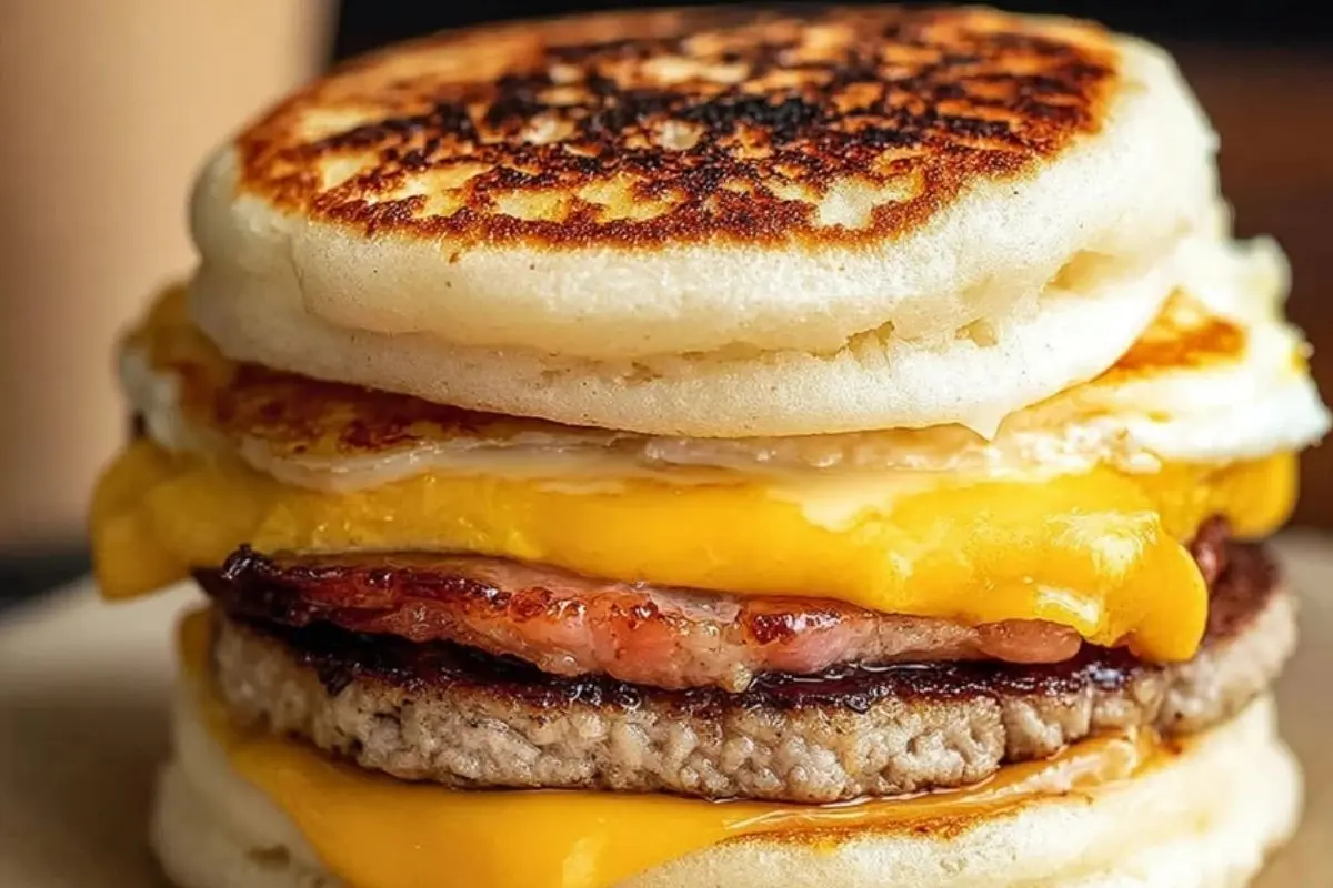 Maple Melty Breakfast Sandwich 1