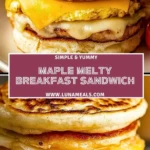 Maple Melty Breakfast Sandwich Pin 1