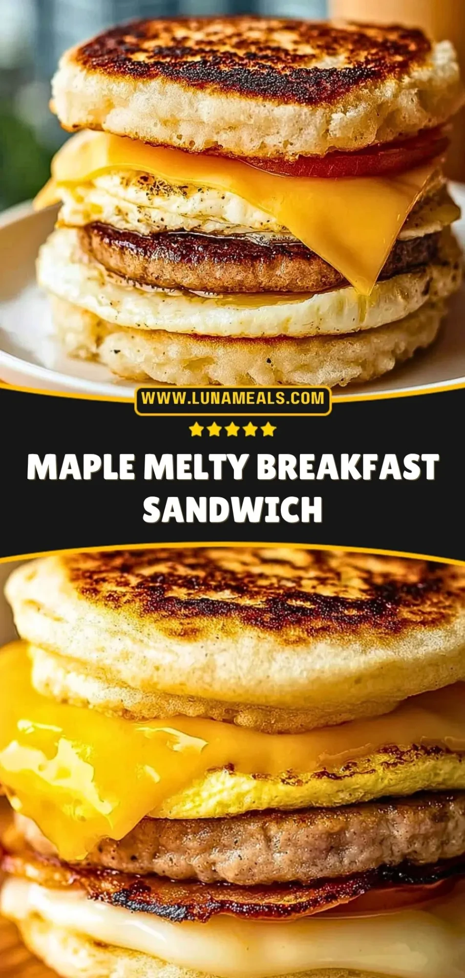 Maple Melty Breakfast Sandwich Pin 2