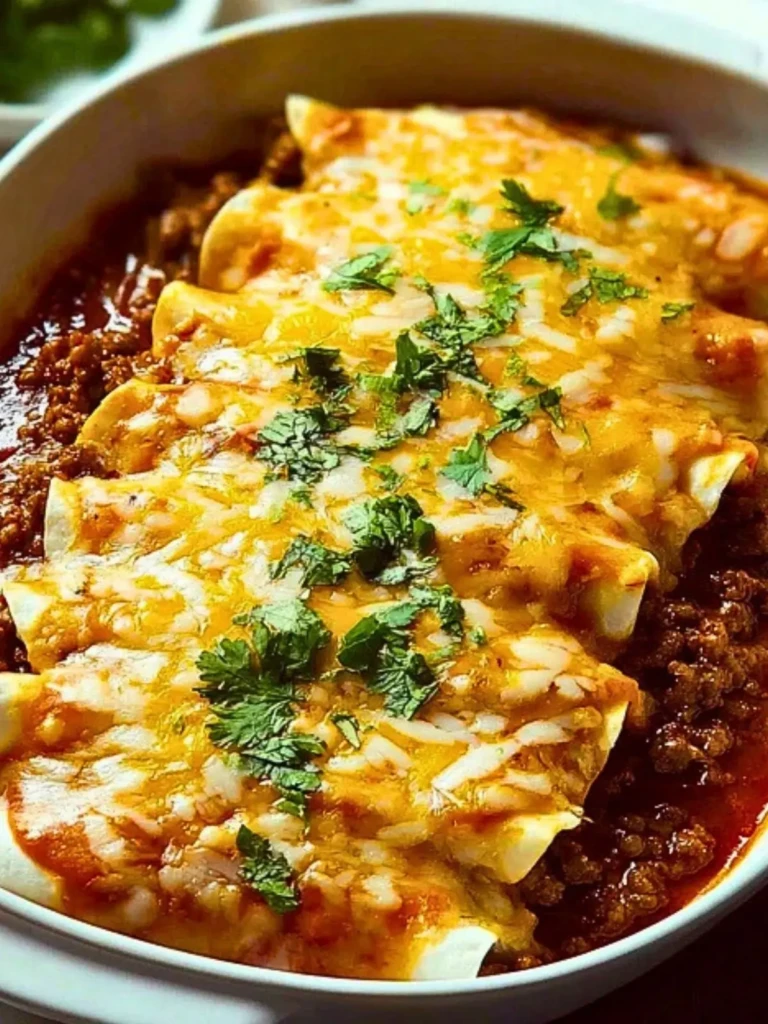 Mouthwatering Beef Enchiladas with Homemade Red Sauce (1)