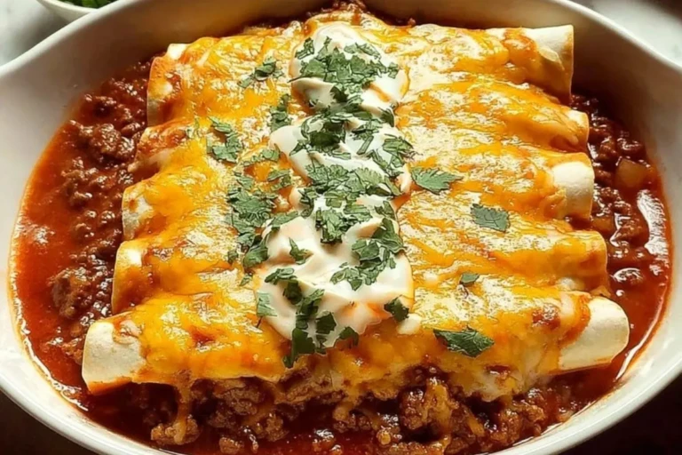 Mouthwatering Beef Enchiladas with Homemade Red Sauce