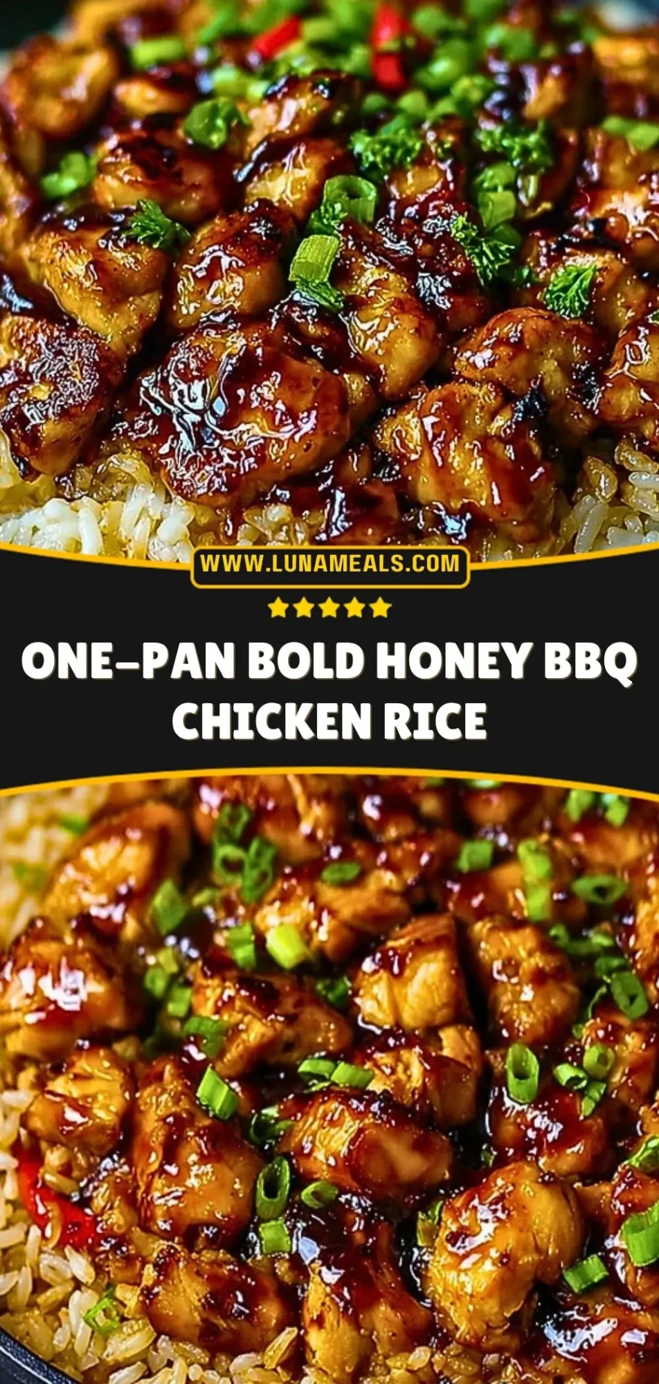 One-Pan Bold Honey BBQ Chicken Rice Pin 2