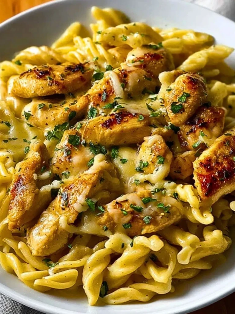 One Pan Garlic Parmesan Chicken Pasta Delight (1)