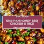 One-Pan Honey BBQ Chicken & Rice Pin 1