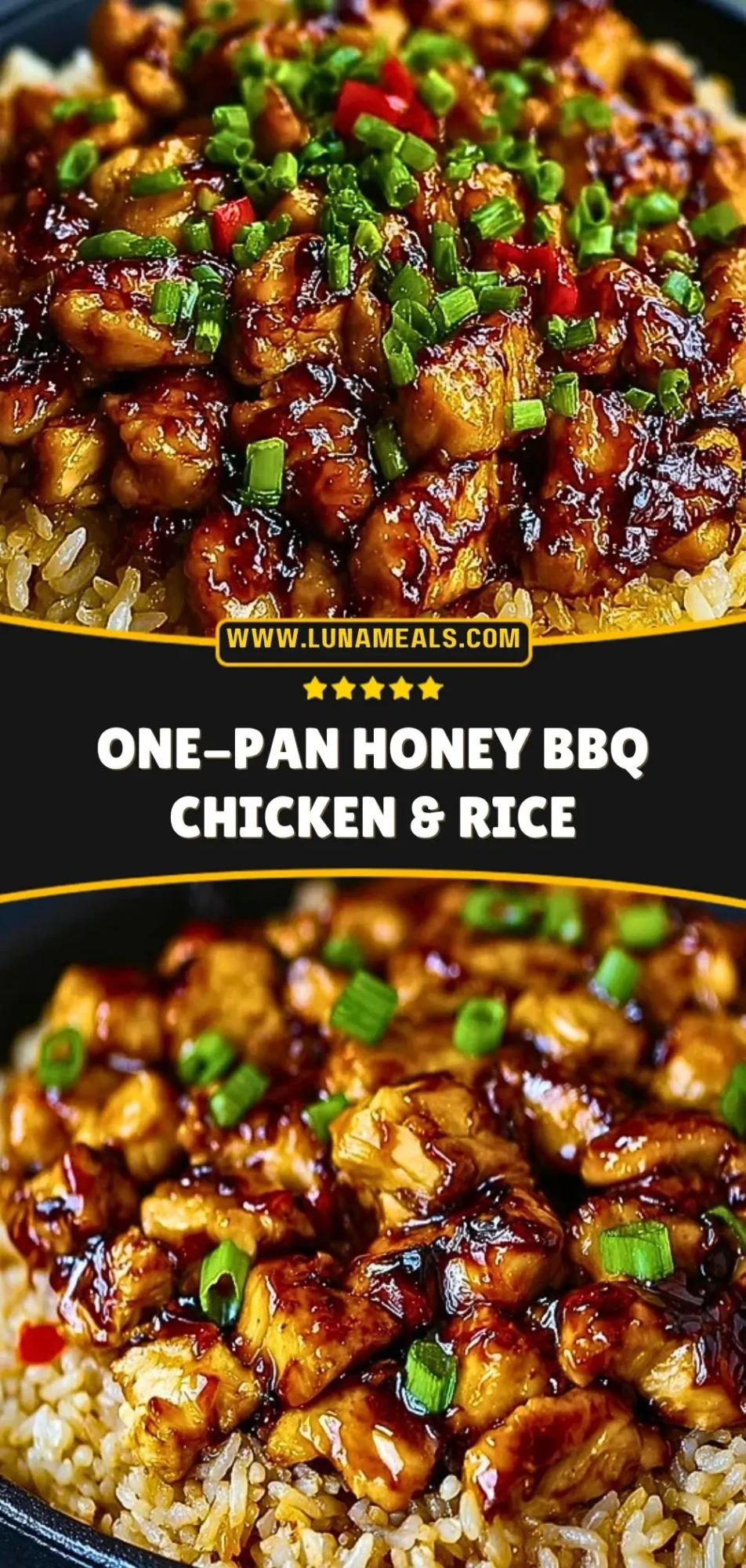 One-Pan Honey BBQ Chicken & Rice Pin 2