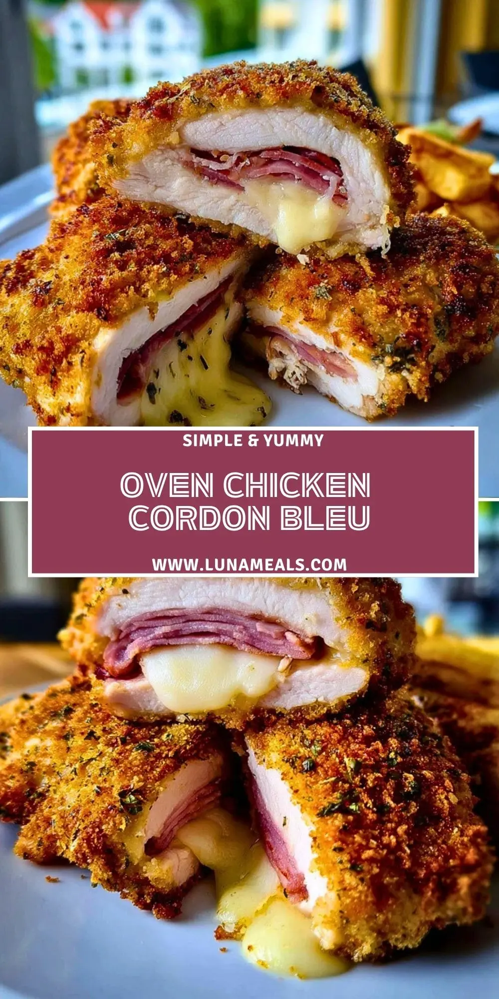 Oven Chicken Cordon Bleu Pin 1