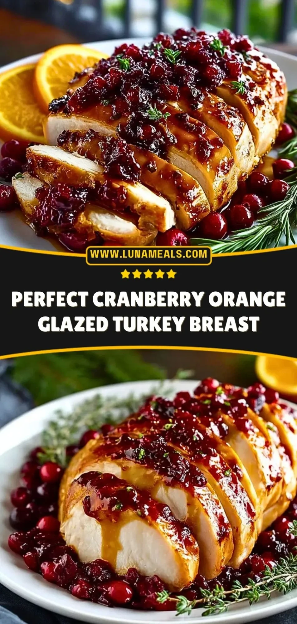 Perfect Cranberry Orange Glazed Turkey Breast Pin 2