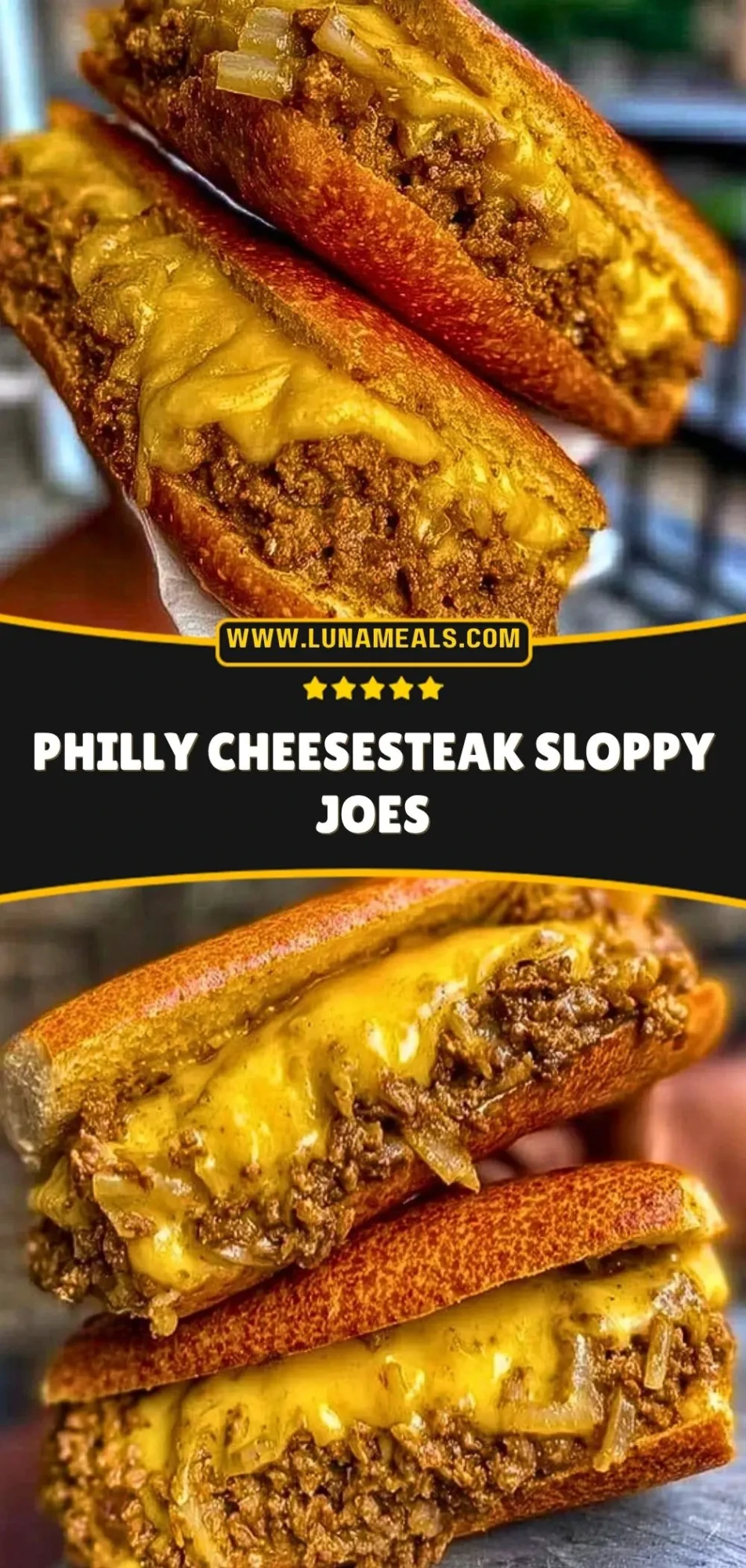 Philly Cheesesteak Sloppy Joes Pin 2