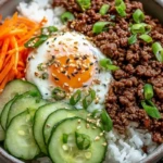 Quick & Easy Korean Ground Beef Bowl 1