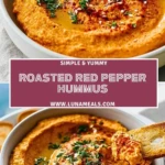 Roasted Red Pepper Hummus Pin 1