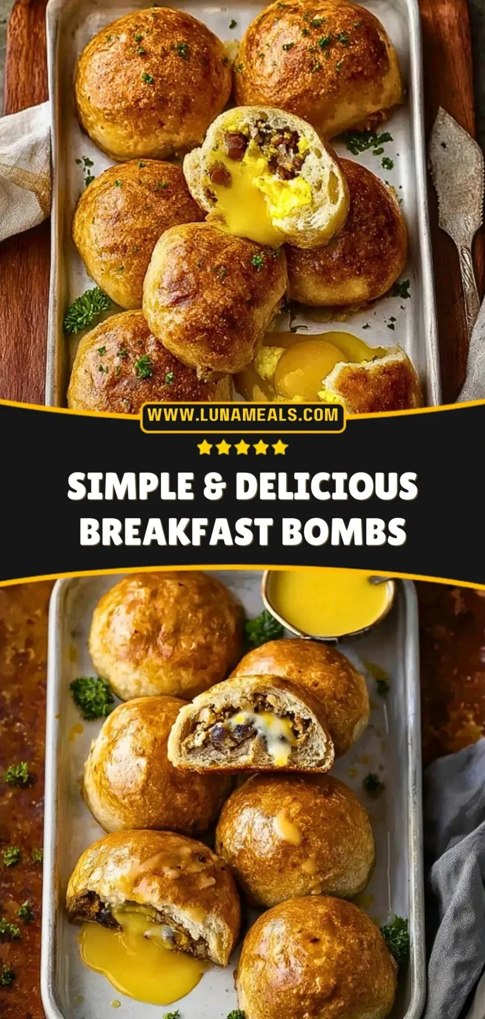 Simple & Delicious Breakfast Bombs Pin 2