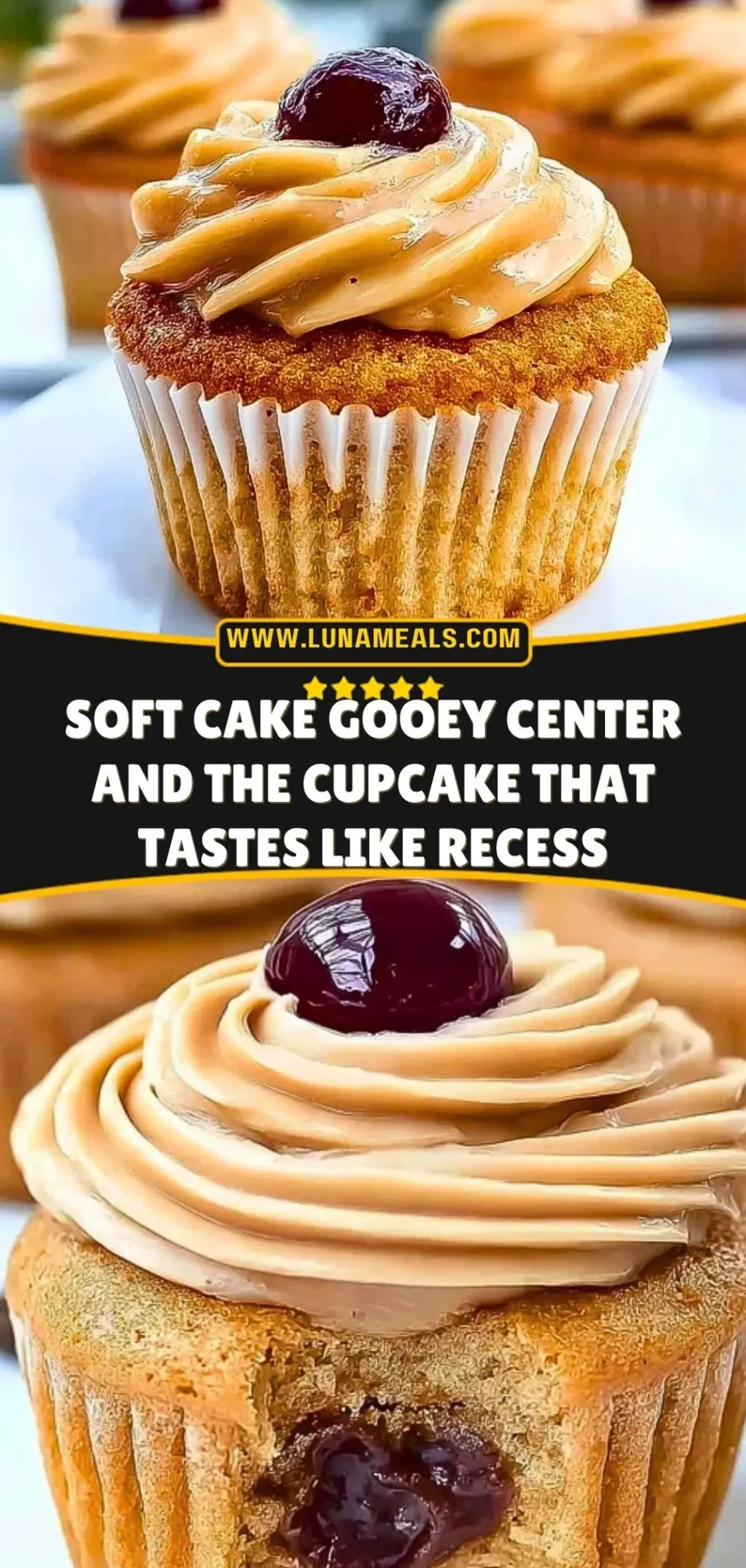 Soft Cake Gooey Center and the Cupcake That Tastes Like Recess Pin 2