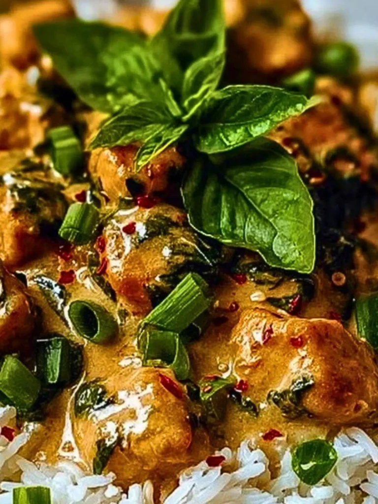 Spiced Coconut Basil Chicken with Rice (1)