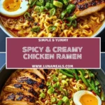 Spicy & Creamy Chicken Ramen (2)