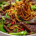 Sticky Beef Noodles