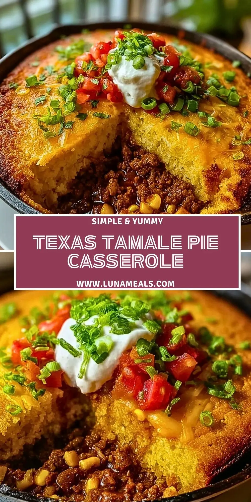 Texas Tamale Pie Casserole Pin 1