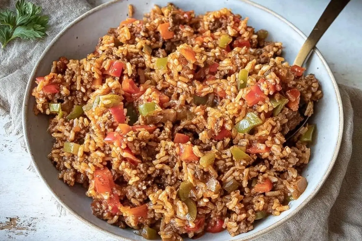 The BEST Unstuffed Pepper Skillet 1