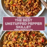 The BEST Unstuffed Pepper Skillet Pin 1