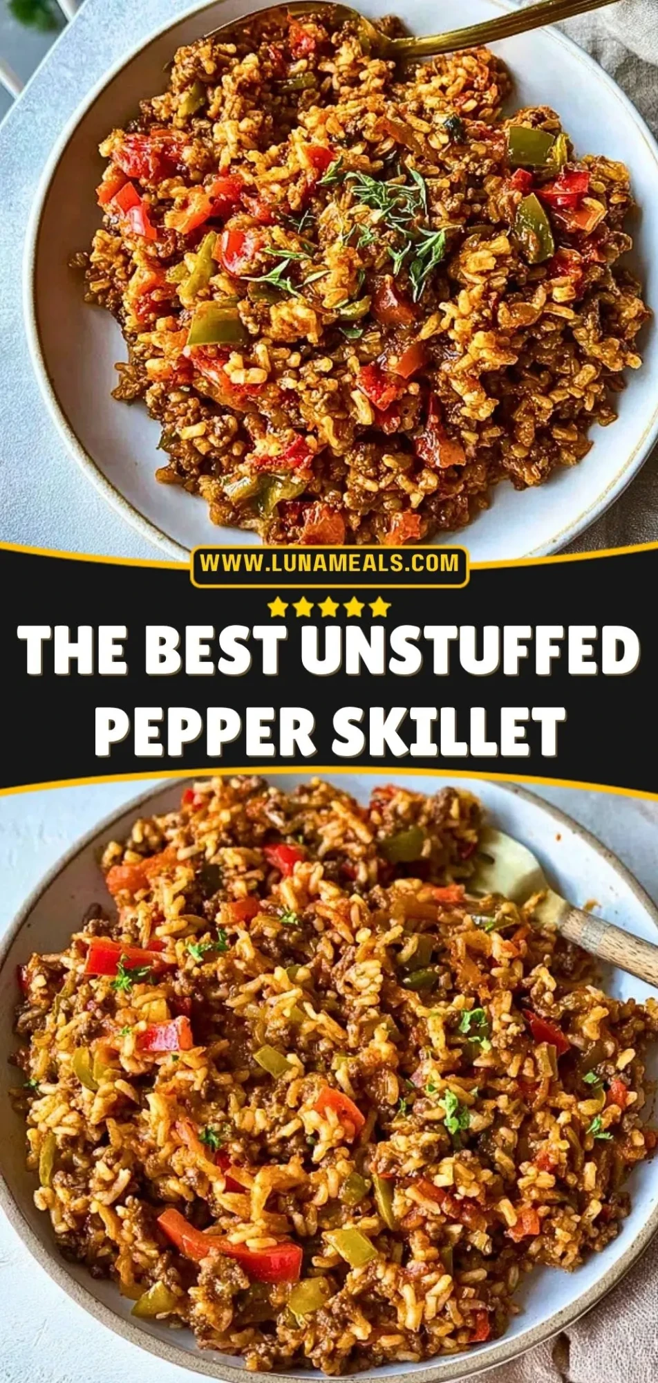 The BEST Unstuffed Pepper Skillet Pin 2