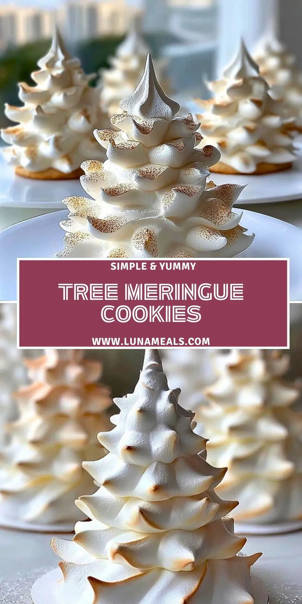 Tree Meringue Cookies Pin 1