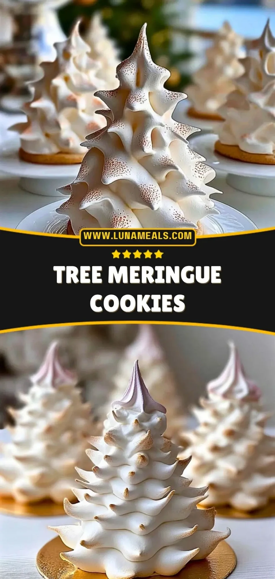Tree Meringue Cookies Pin 2