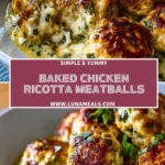 Baked Chicken Ricotta Meatballs (2)