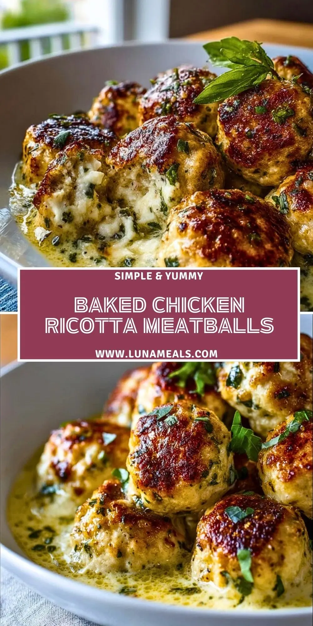 Baked Chicken Ricotta Meatballs (2)