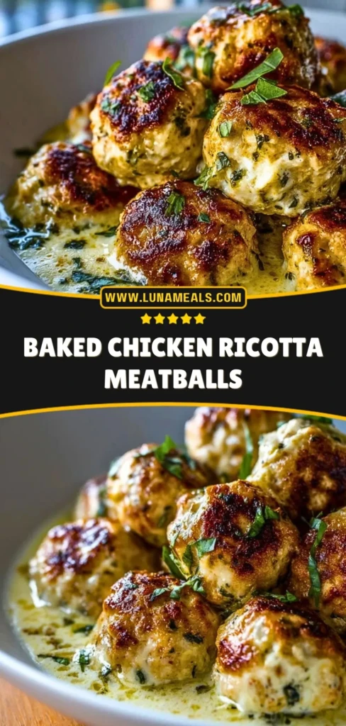 Baked Chicken Ricotta Meatballs (3)