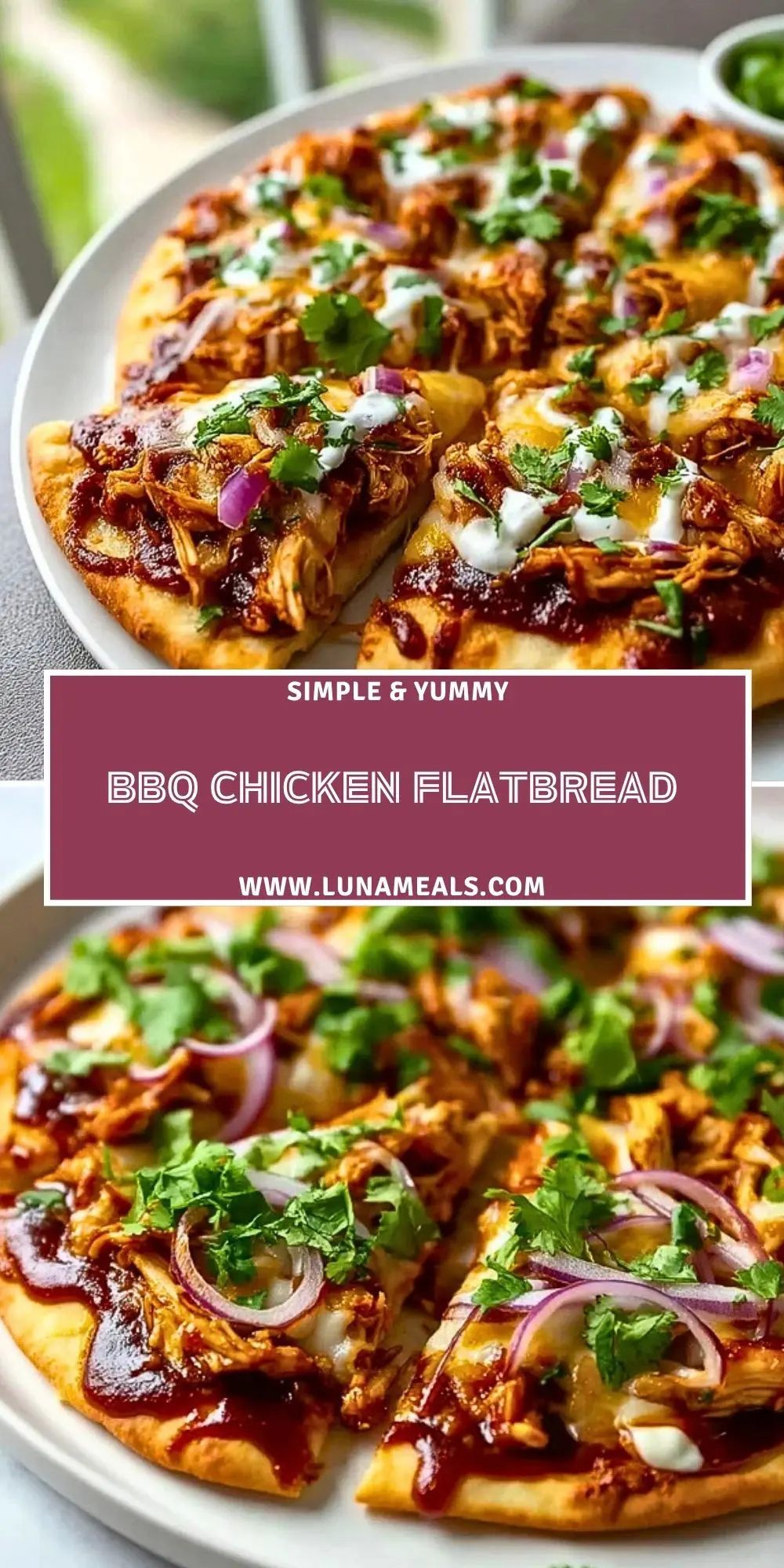 BBQ Chicken Flatbread Pin 1