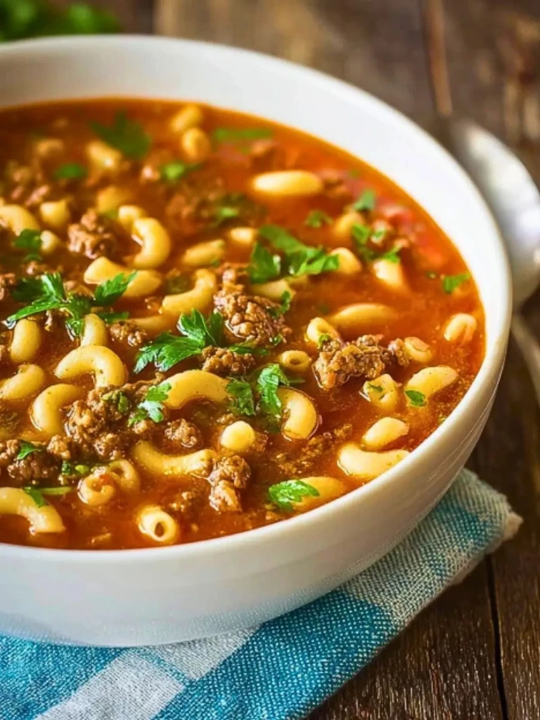 Beef and Macaroni Soup (1)