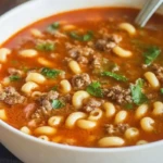 Beef and Macaroni Soup